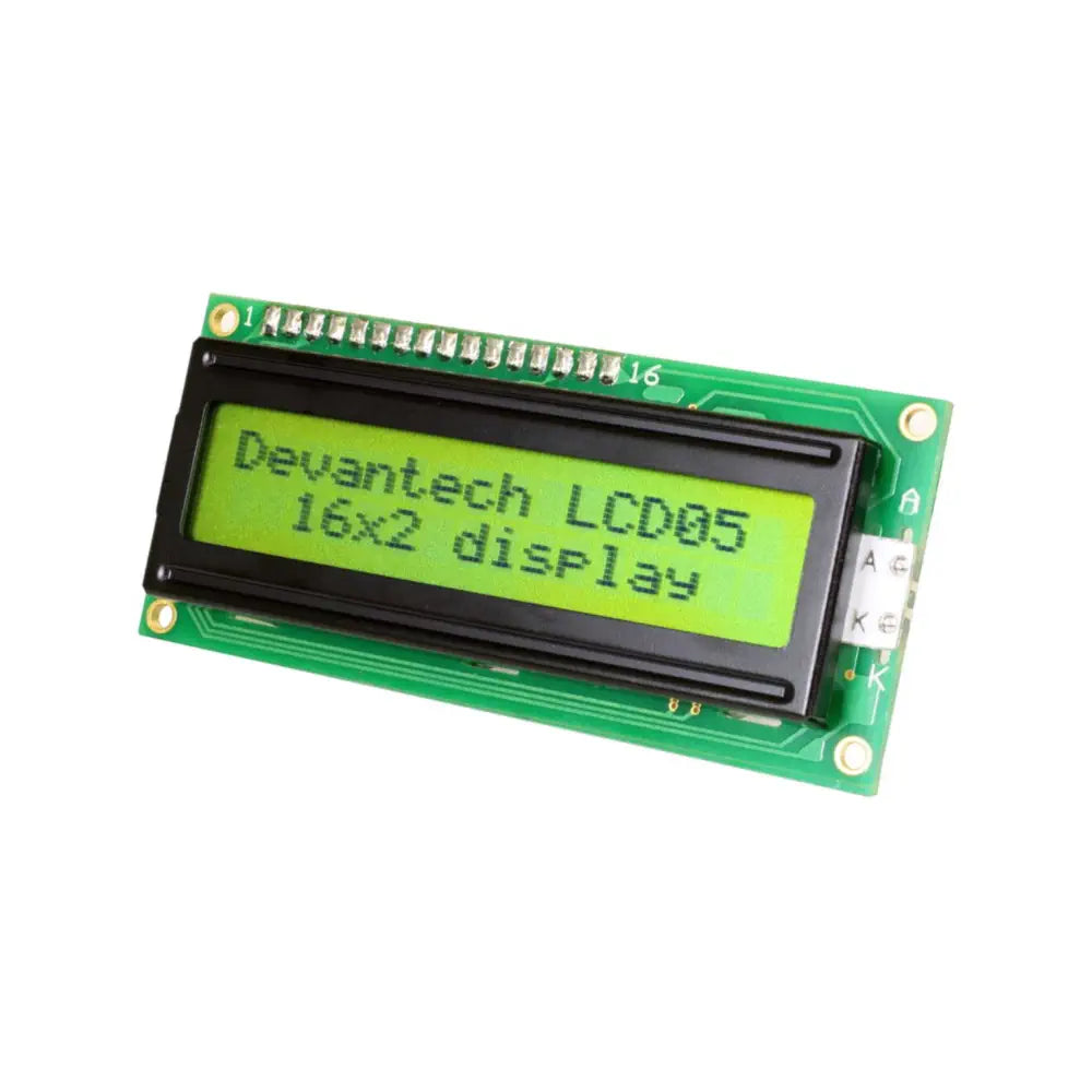 - Car dog seat beltDevantech LCD05 16x2 Display (Green)