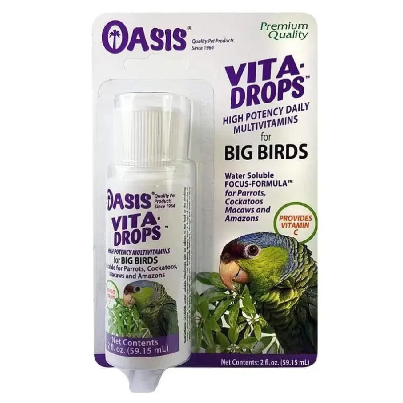 - Teething and chewing toys for puppiesOasis Vita Drops Multivitamin Supplement for Big Birds 2 Fl. oz - Teething and chewing toys for puppiesOasis Vita Drops Multivitamin Supplement for Big Birds 2 Fl. oz