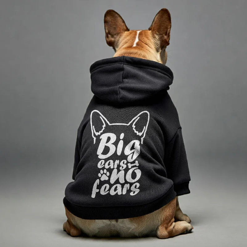Big ears, no fears - Personalized French Bulldog Hoodies with Funny Quotes – Stylish, Cozy, and Premium 100% Cotton Big ears, no fears - Personalized French Bulldog Hoodies with Funny Quotes – Stylish, Cozy, and Premium 100% Cotton