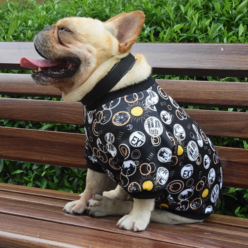 Printed Spring And Autumn Dog Clothes