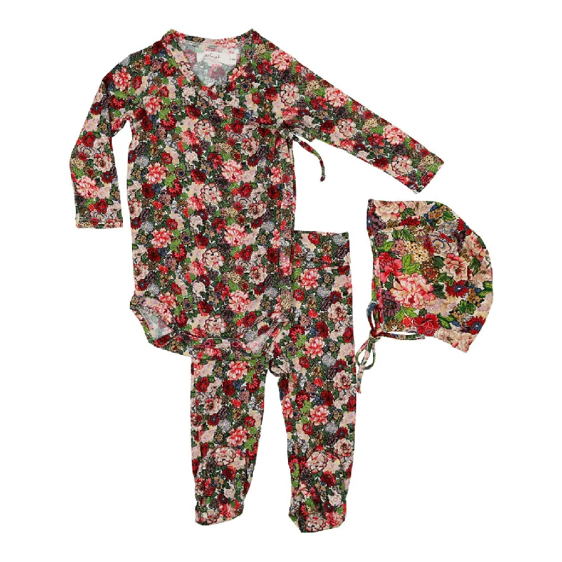 Delicat Red Floral Print Gift Set