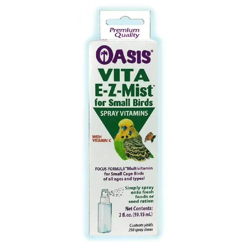 - Rabbit grass rack to prevent waste food boxOasis VITA E-Z-MIST Multivitamin Spray for Small Birds 2 Fl. oz - Rabbit grass rack to prevent waste food boxOasis VITA E-Z-MIST Multivitamin Spray for Small Birds 2 Fl. oz