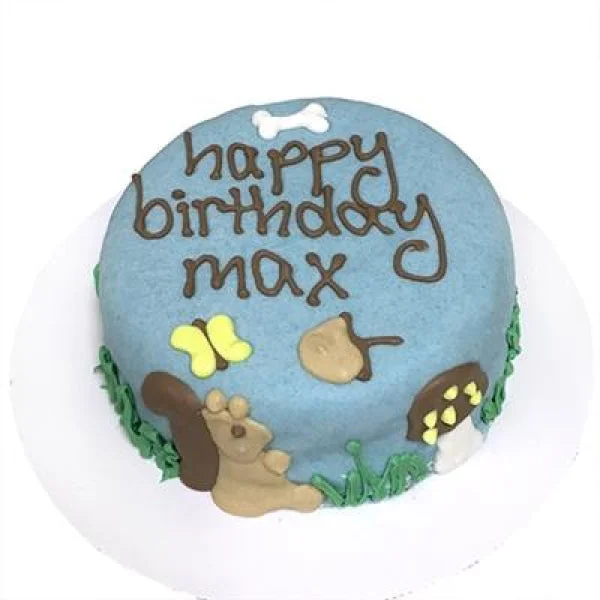 Squirrel Personalized Organic Dog Cake