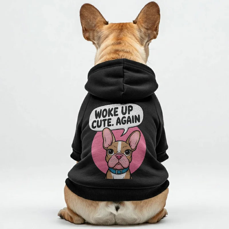 WOKE UP CUTE. AGAIN - Personalized French Bulldog Hoodies with Funny Quotes – Stylish, Cozy, and Premium 100% Cotton WOKE UP CUTE. AGAIN - Personalized French Bulldog Hoodies with Funny Quotes – Stylish, Cozy, and Premium 100% Cotton