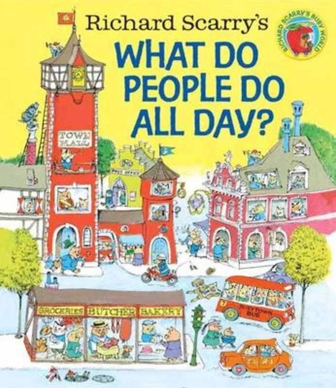 - Custom pet birthday cakeRichard Scarry's What Do People Do All Day?