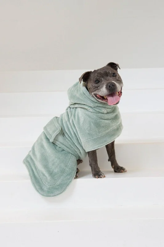 Snuggle Buddy Dog Robe | Sage