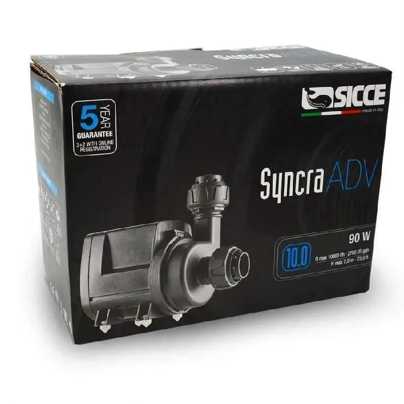 - Dog anti-slip matSicce SYNCRA ADV 10.0 Return Pump - 2700 GPH 1ea