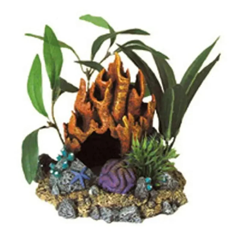 - Automatic temperature adjustment cat bedBlue Ribbon Exotic Environments Fire Coral Cave With Plants - Automatic temperature adjustment cat bedBlue Ribbon Exotic Environments Fire Coral Cave With Plants