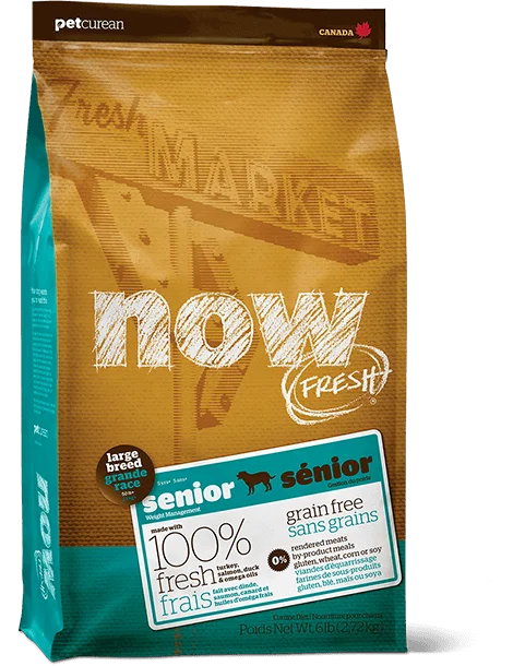 - High protein dog foodNow Fresh - Grain Free - Senior - Large Breed