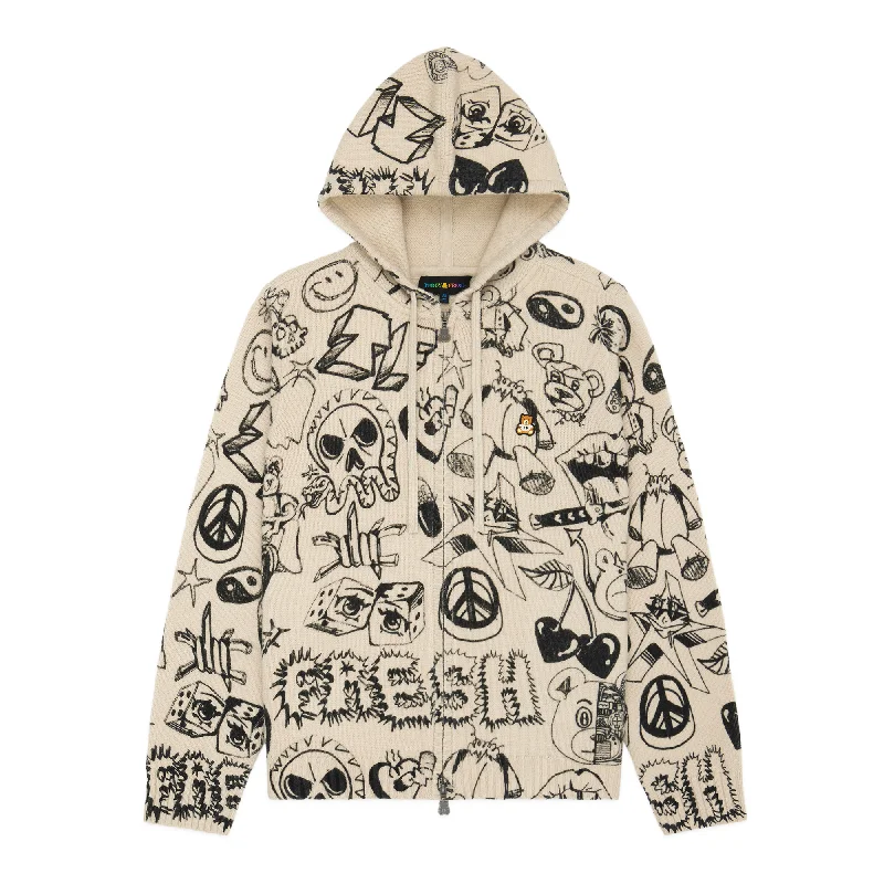 Sketches Knit Hoodie